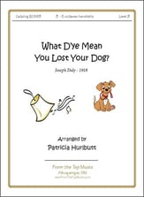 What D'ye Mean You Lost Your Dog? Handbell sheet music cover